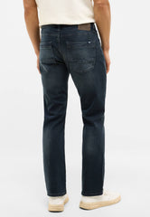 Męskie Spodnie Jeansowe Mustang Style Michigan Straight Denim Blue 1016338 5000 883