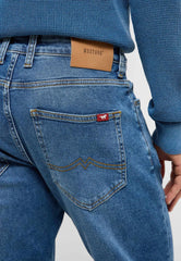 Męskie Spodnie Jeansowe Mustang Style Michigan Straight Denim Blue 1017443 5000 682