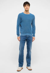 Męskie Spodnie Jeansowe Mustang Style Michigan Straight Denim Blue 1017443 5000 682