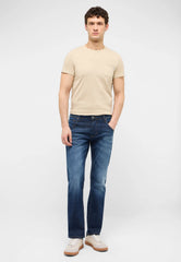 Męskie Spodnie Jeansowe Mustang Style Michigan Straight Denim Blue 1017863 5000 903