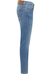 Męskie Spodnie Jeansowe Mustang Style Oregon Slim Denim Blue 1016315 5000 403
