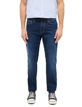 Męskie Spodnie Jeansowe Mustang Style Oregon Slim Denim Blue 1016316 5000 803