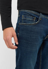 Męskie Spodnie Jeansowe Mustang Style Oregon Slim Denim Blue 1016799 5000 774