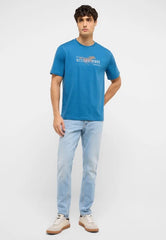Męskie Spodnie Jeansowe Mustang Style Oregon Slim Denim Blue 1017434 5000 211