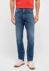 Męskie Spodnie Jeansowe Mustang Style Oregon Slim Denim Blue 1017434 5000 684