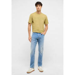Męskie Spodnie Jeansowe Mustang Style Oregon Slim Denim Blue 1017435 5000 313