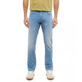 Męskie Spodnie Jeansowe Mustang Style Oregon Slim Denim Blue 1017435 5000 313