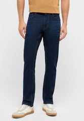 Męskie Spodnie Jeansowe Mustang Style Oregon Slim Denim Blue 1017435 5000 903