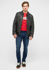 Męskie Spodnie Jeansowe Mustang Style Oregon Slim Denim Blue 1018300 5000 803