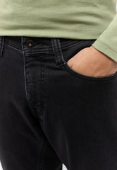 Męskie Spodnie Jeansowe Mustang Style Oregon Slim K Denim Black 1015546 4000 940