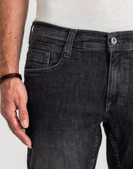 Męskie Spodnie Jeansowe Mustang Style Oregon Tapered Denim Black 1017124 4000 800