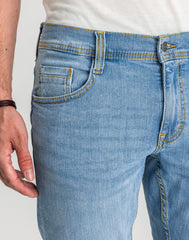 Męskie Spodnie Jeansowe Mustang Style Oregon Tapered Denim Blue 1017123 5000 401