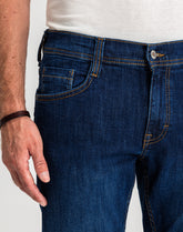 Męskie Spodnie Jeansowe Mustang Style Oregon Tapered Denim Blue 1017123 5000 882