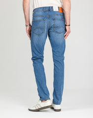 Męskie Spodnie Jeansowe Mustang Style Oregon Tapered Denim Blue 1018014 5000 682