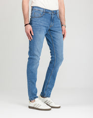 Męskie Spodnie Jeansowe Mustang Style Oregon Tapered Denim Blue 1018014 5000 682