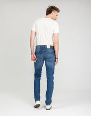 Męskie Spodnie Jeansowe Mustang Style Oregon Tapered Denim Blue 1018014 5000 782