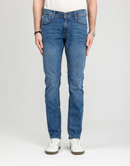Męskie Spodnie Jeansowe Mustang Style Oregon Tapered Denim Blue 1018014 5000 782