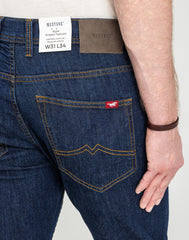 Męskie Spodnie Jeansowe Mustang Style Oregon Tapered Denim Blue 1018014 5000 901