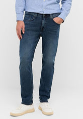 Męskie Spodnie Jeansowe Mustang Style Orlando Slim Denim Blue 1016626 5000 682