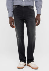 Męskie Spodnie Jeansowe Mustang Style Tramper Straight Denim Black 1018259 4000 883