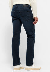 Męskie Spodnie Jeansowe Mustang Style Tramper Straight Denim Blue 1015878 5000 803