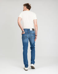 Męskie Spodnie Jeansowe Mustang Style Tramper Tapered Denim Blue 1018016 5000 623