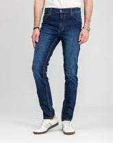 Męskie Spodnie Jeansowe Mustang Style Tramper Tapered Denim Blue 1018016 5000 882