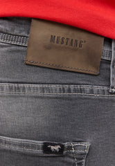 Męskie Spodnie Jeansowe Mustang Style Vegas Slim Denim Black 1016794 4000 313