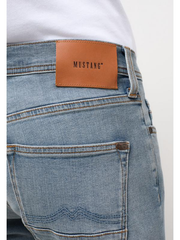 Męskie Spodnie Jeansowe Mustang Style Vegas Slim Denim Blue 1013707 5000 583