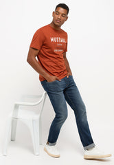 Męskie Spodnie Jeansowe Mustang Style Vegas Slim Denim Blue 1014590 5000 783