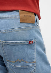 Męskie Spodnie Jeansowe Mustang Style Vegas Slim Denim Blue 1015495 5000 303