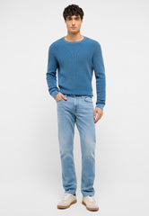 Męskie Spodnie Jeansowe Mustang Style Vegas Slim Denim Blue 1017422 5000 602