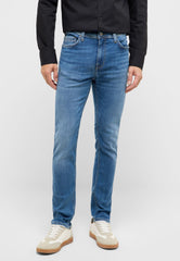 Męskie Spodnie Jeansowe Mustang Style Vegas Slim Denim Blue 1017701 5000 683