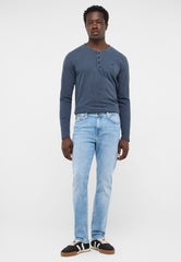 Męskie Spodnie Jeansowe Mustang Style Vegas Slim Denim Blue 1018235 5000 434