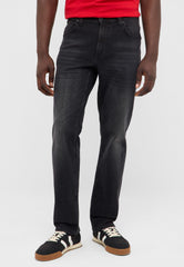 Męskie Spodnie Jeansowe Mustang Style Washington Straight Denim Black 1018270 4000 883