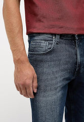 Męskie Spodnie Jeansowe Mustang Style Washington Straight Denim Blue 1014704 5000 882