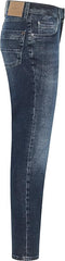 Męskie Spodnie Jeansowe Mustang Style Washington Straight Denim Blue 1014704 5000 882