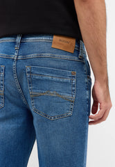 Męskie Spodnie Jeansowe Mustang Style Washington Straight Denim Blue 1016335 5000 582