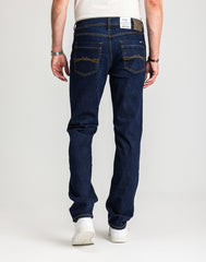 Męskie Spodnie Jeansowe Mustang Style Washington Straight Denim Blue 1017119 5000 901