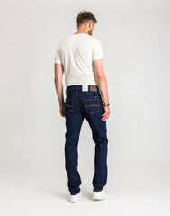 Męskie Spodnie Jeansowe Mustang Style Washington Straight Denim Blue 1017119 5000 901