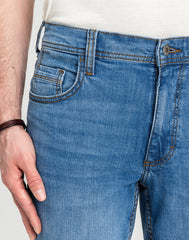 Męskie Spodnie Jeansowe Mustang Style Washington Straight Denim Blue 1018017 5000 682