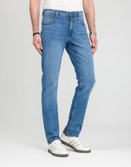 Męskie Spodnie Jeansowe Mustang Style Washington Straight Denim Blue 1018017 5000 682