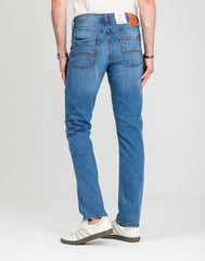 Męskie Spodnie Jeansowe Mustang Style Washington Straight Denim Blue 1018017 5000 682