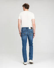 Męskie Spodnie Jeansowe Mustang Style Washington Straight Denim Blue 1018017 5000 782