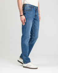 Męskie Spodnie Jeansowe Mustang Style Washington Straight Denim Blue 1018017 5000 782