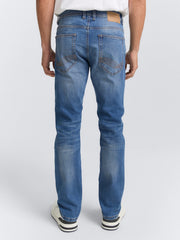 Męskie Spodnie Jeansowe Tom Tailor Josh Used Mid Stone Blue Denim Regular Slim Fit 1007860 10119