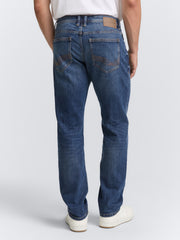 Męskie Spodnie Jeansowe Tom Tailor Marvin Used Mid Stone Proste 1007858 10119