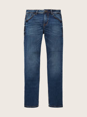 Męskie Spodnie Jeansowe Tom Tailor Marvin Used Mid Stone Proste 1007858 10119