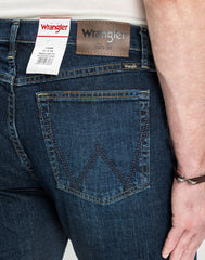 Męskie Spodnie Jeansowe Wrangler Regular Fit Blackened Indigo 112352956