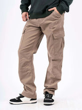 Męskie Spodnie Materiałowe Marcus Gerry Cargo 6080 Golden Sand 16-200146